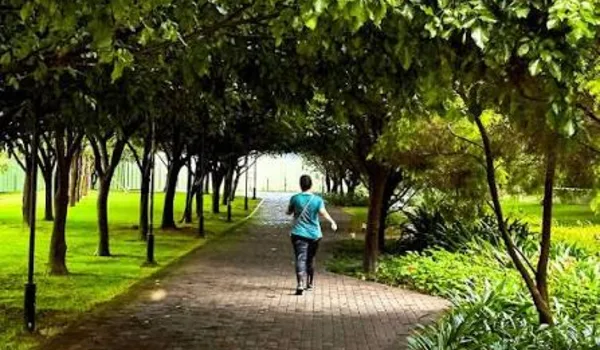 Bhartiya City landscaped green spaces near Hennur